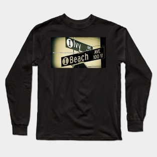 Ivy Avenue & Beach Avenue, Inglewood, CA by Mistah Wilson Long Sleeve T-Shirt